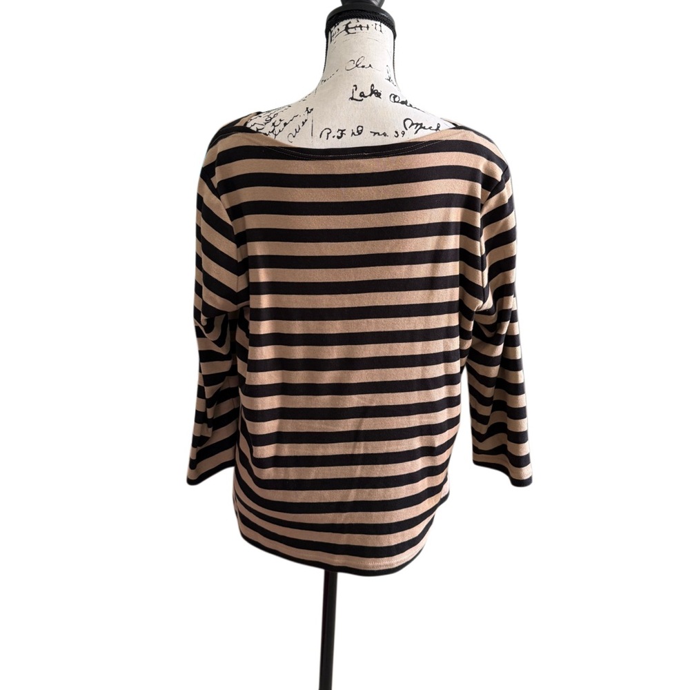 Charter Club Striped Boatneck Top - Picture 4 of 7
